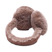 Sheepskin Fur Lady′s Earmuffs